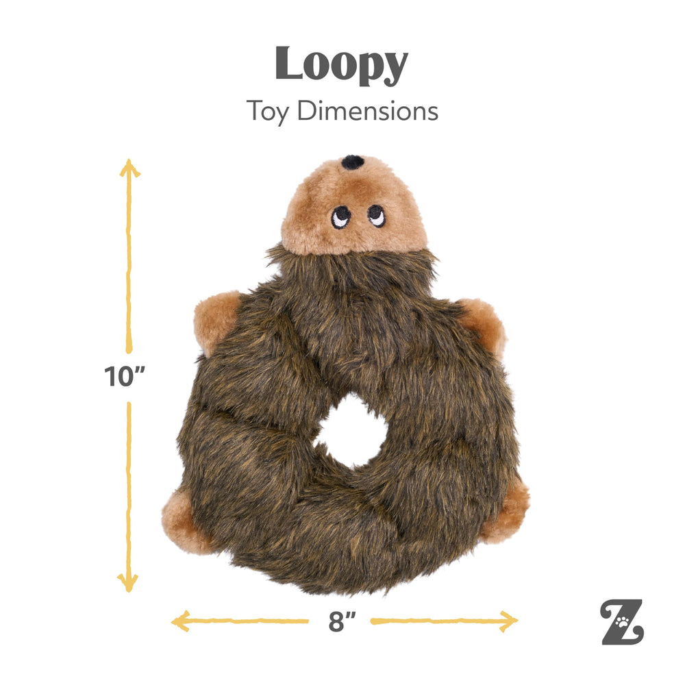 ZippyPaws Loopy erizo duradero y ligero, fácil de lanzar y transportar.
