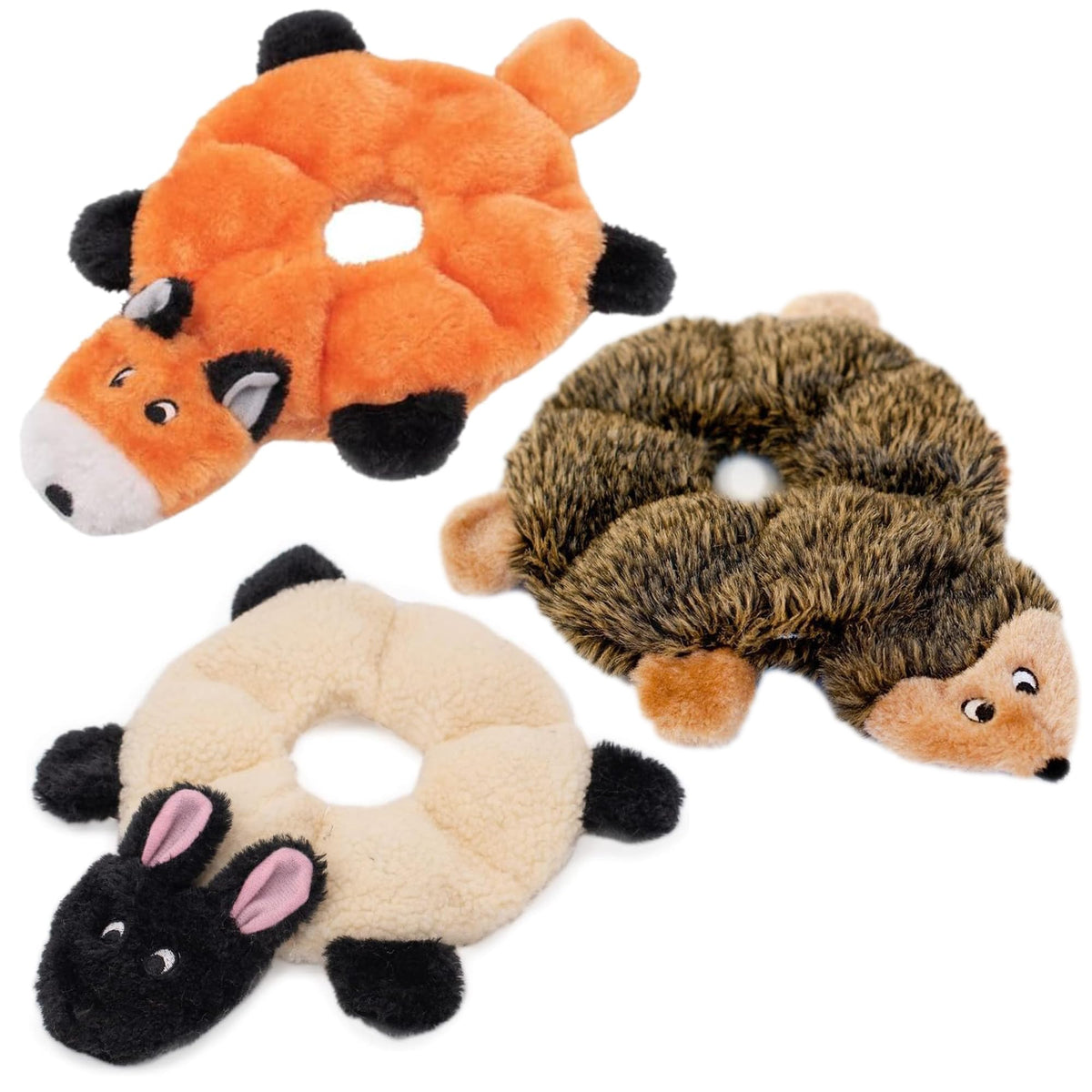 ZippyPaws Loopy Oveja: juguete suave sin relleno para juego interactivo
