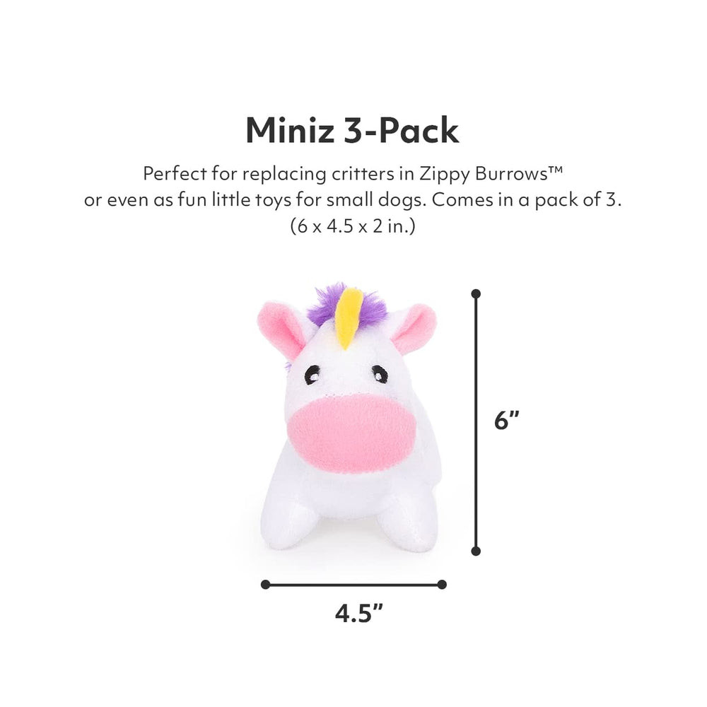Juguete Miniz para ocultar y buscar unicornios, ideal en casa.