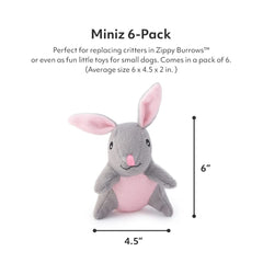 ZippyPaws Miniz con sonidos chirriantes para estimular la curiosidad durante el juego