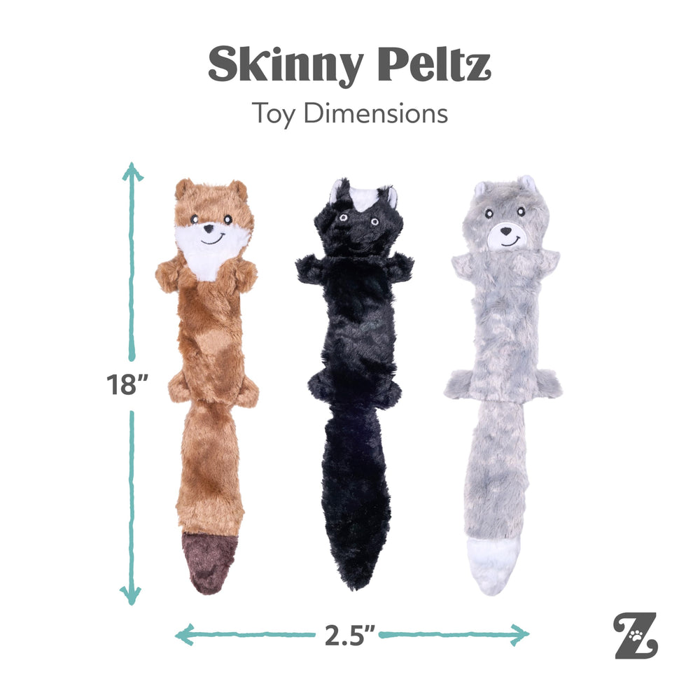 ZippyPaws Skinny Peltz diseño plano facilita lanzar y recoger