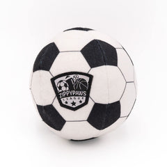 ZippyPaws SportsBallz balón de fútbol peluche para juego dinámico.