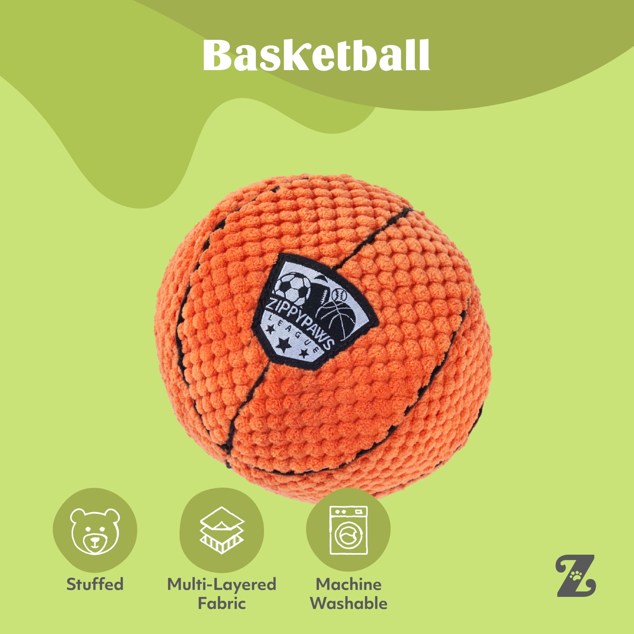 ZippyPaws SportsBallz diversion diaria: perfecto para juego activo.