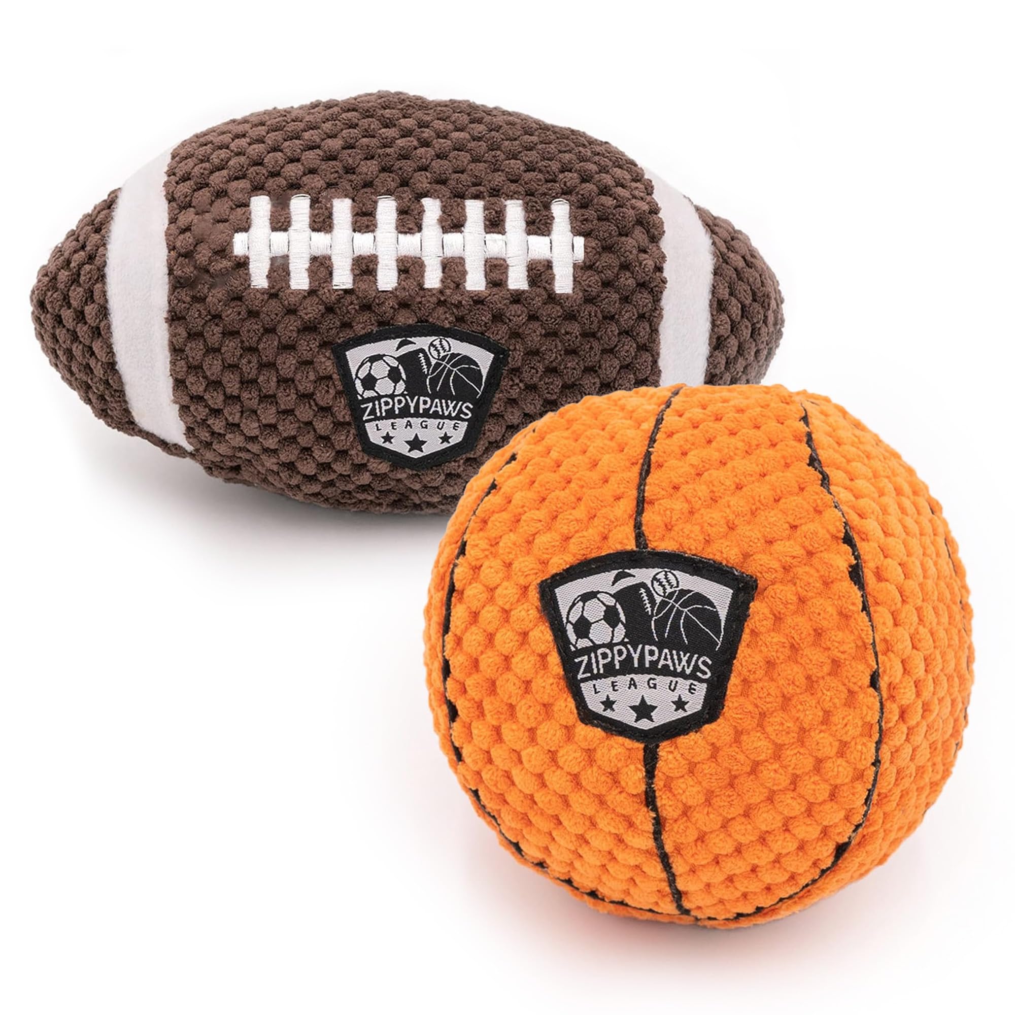 ZippyPaws SportsBallz fútbol: juguete suave para perros, ideal para juegos dinámicos y sesiones en casa.