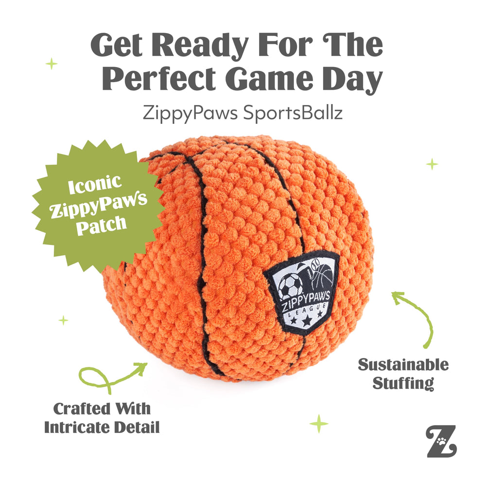 ZippyPaws SportsBallz apto para todos los tamaños: ideal para cachorros y perros grandes.