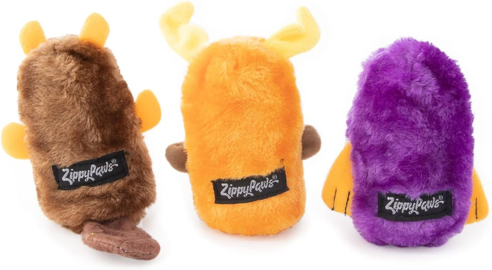 ZippyPaws Squeakie Buddies alce lateral, ligero y suave para perros.