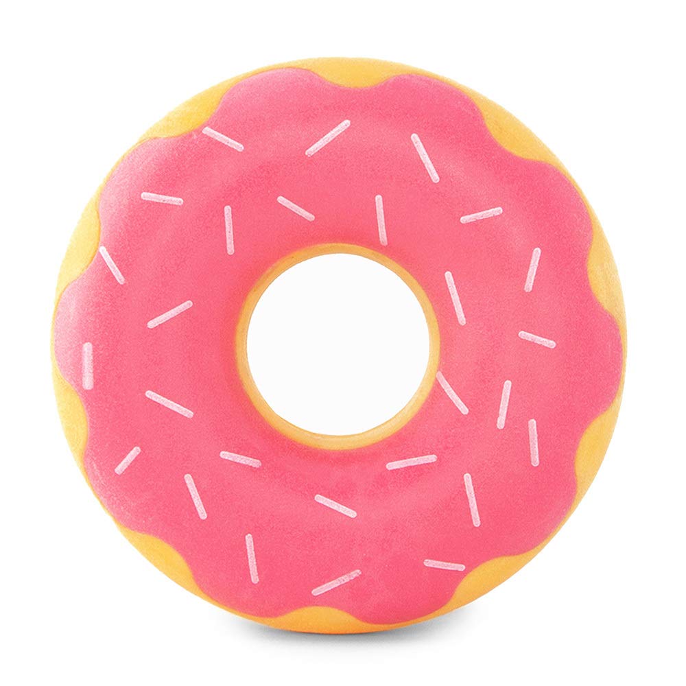 ZippyPaws ZippyTuff Donutz: anillo masticable en donut rosado para morder y dentición