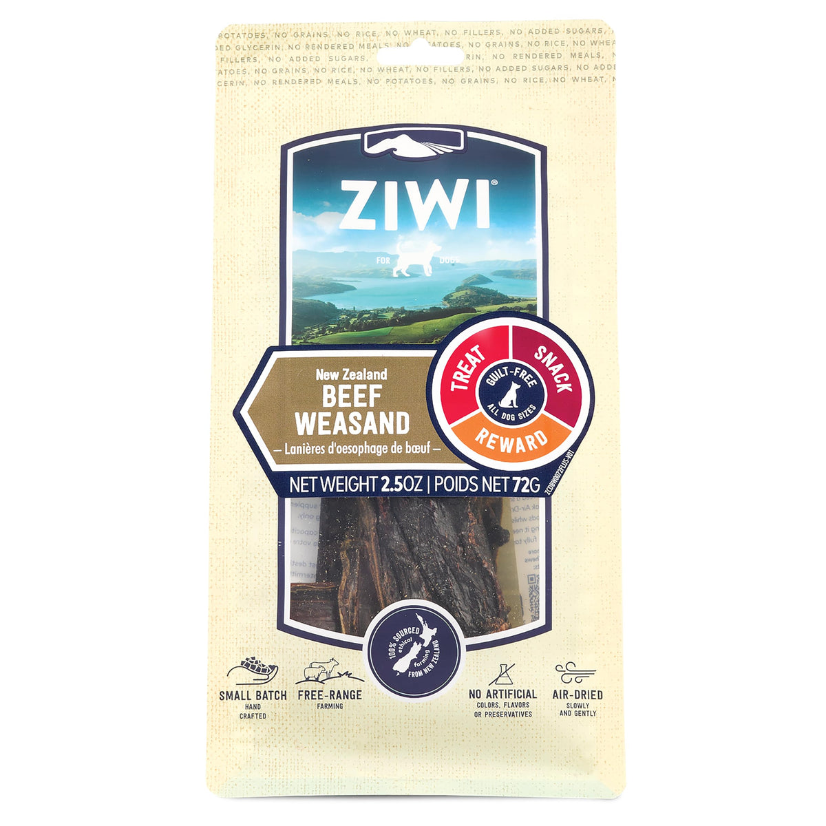 ZIWI masticables-res-weasand: snack proteico para perros grandes, ideal para entrenamiento