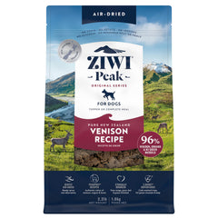 ZIWI Peak alimento seco de venado para perros, alta proteína y sabor natural.