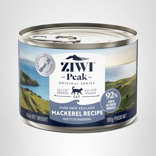 ZIWI Peak comida completa o topper caballa: ideal para gatos interiores y exteriores.