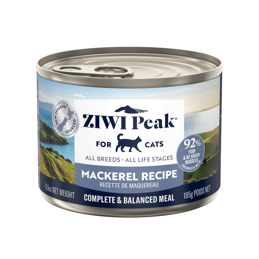 ZIWI Peak lata caballa 6-5oz, alimento húmedo con proteína para gatos.