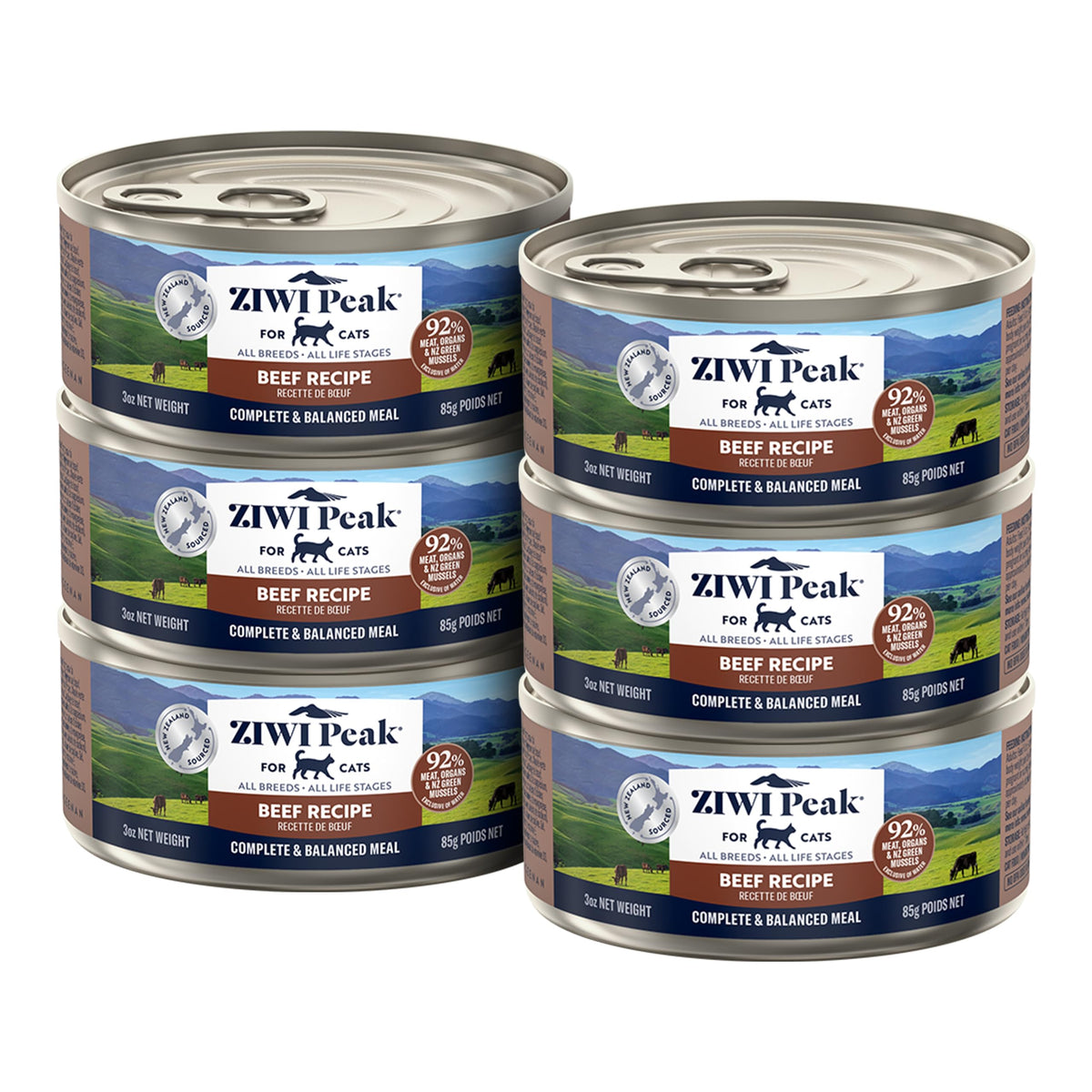 ZIWI Peak: lata húmeda para gatos con proteína de vacuno.