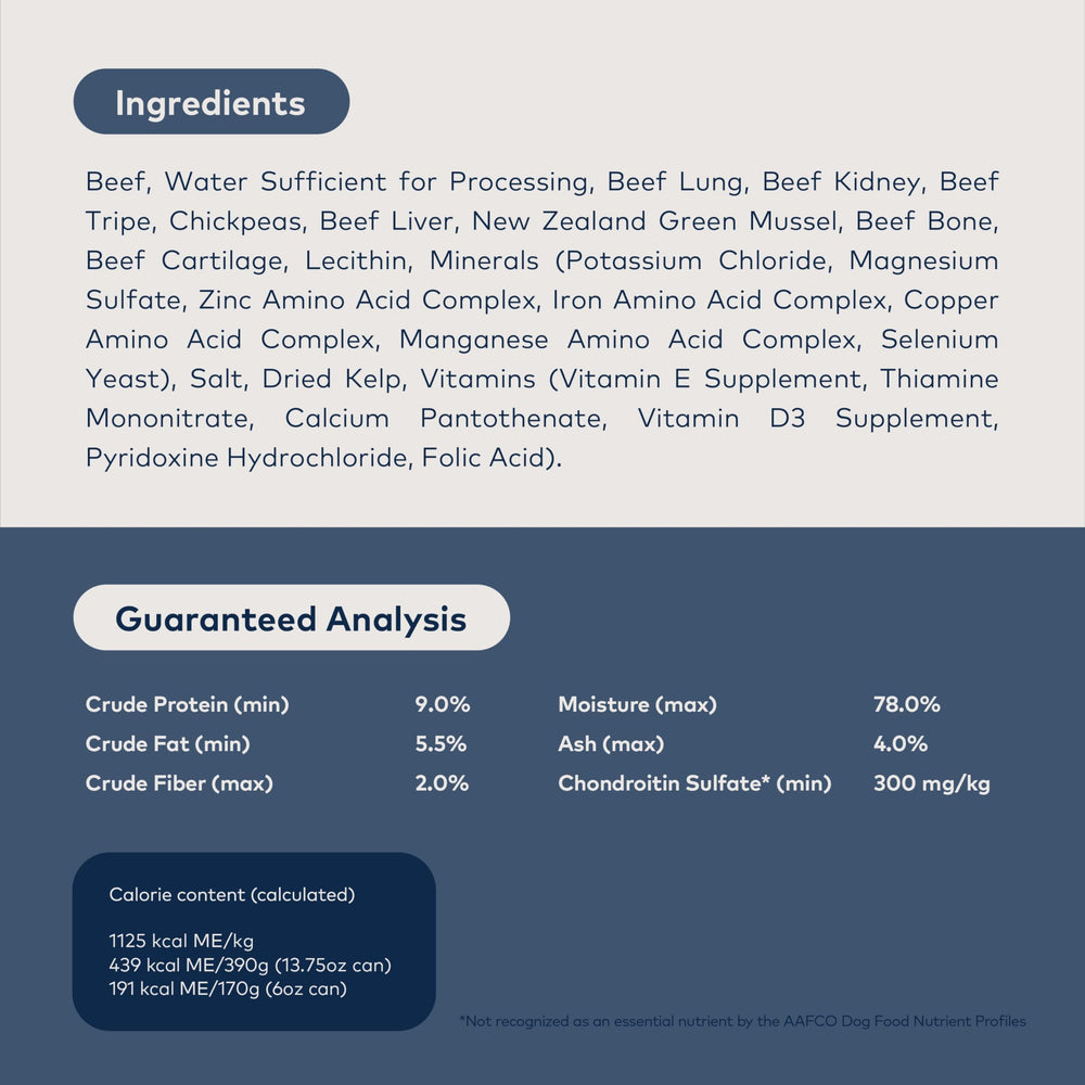 ZIWI Peak lata superfoods: enfoca mejillones verdes y algas beneficiosas.