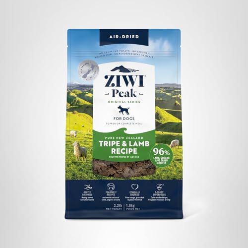 ZIWI Peak Tripa verde y cordero, pelaje saludable gracias a la dieta.
