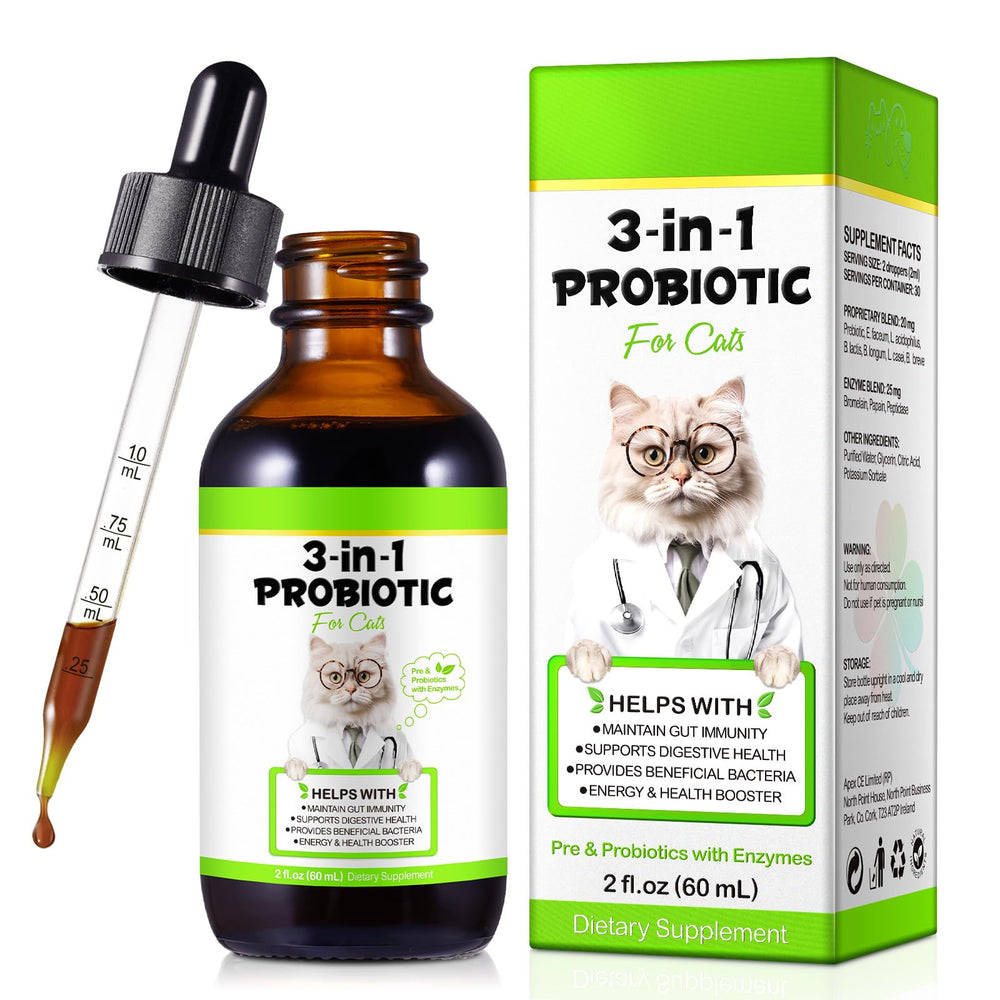 ZIXBMHYJ Probiotics para gatos: botella lista para uso diario