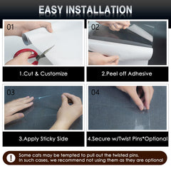 ZLAFM protector para muebles con 0.18 mm: duradero y resistente a arañazos de gatos.