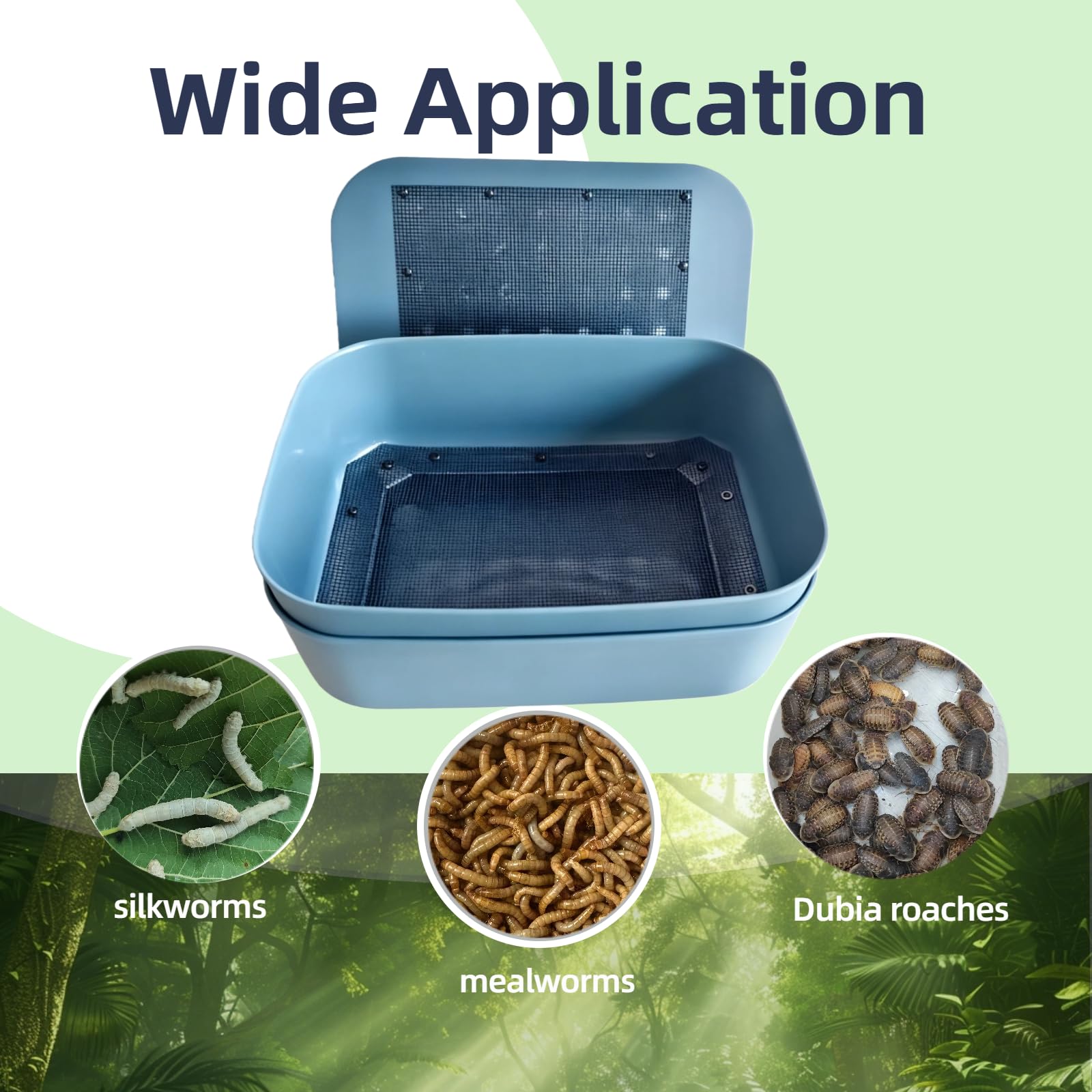 Zmiyivara Kit Cría Tenebrios: apertura fácil para alimentar y limpiar