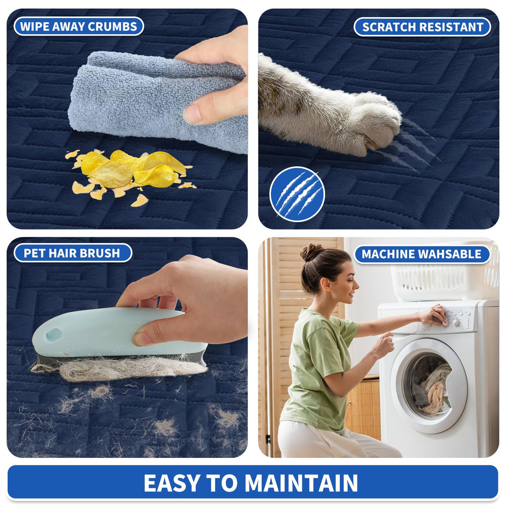 ZNSAYOTX manta lavable a máquina, limpieza fácil y rápida.