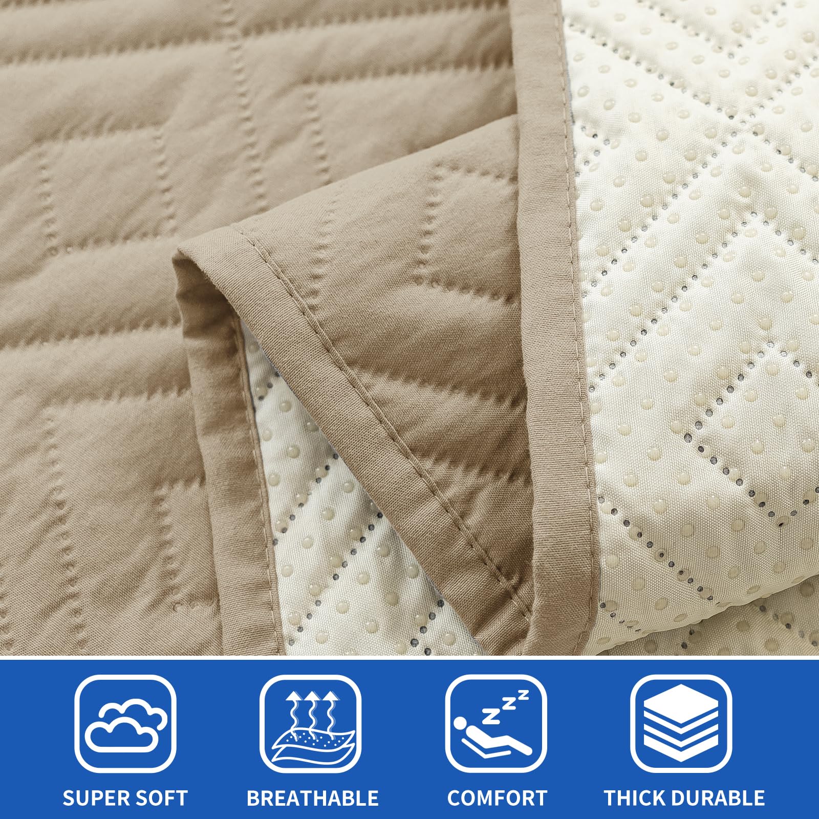 Manta ZNSAYOTX de triple capa impermeable para hogar y viaje.