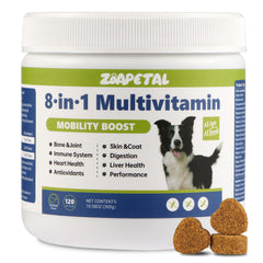 ZOAPETAL empaque del multivitamínico para perros, práctico para uso diario.