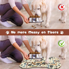 Zoeeya diseño divertido para almohadilla de perro, forma de hueso y estilo amable.
