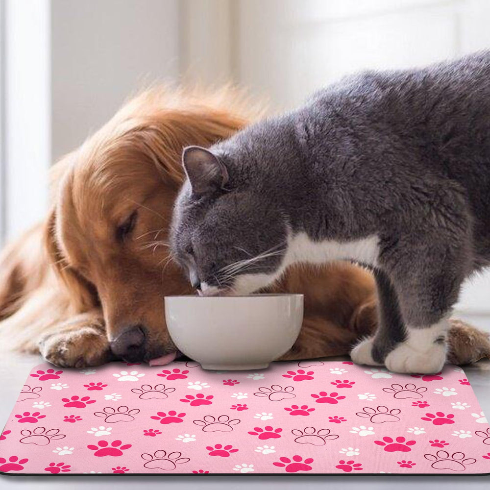 Zoeeya tapete para perros y gatos rosa, protección del piso.