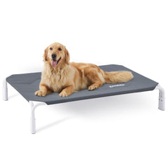 ZOMISIA cama elevada para perro con malla Teslin, ventilación óptima y secado rápido