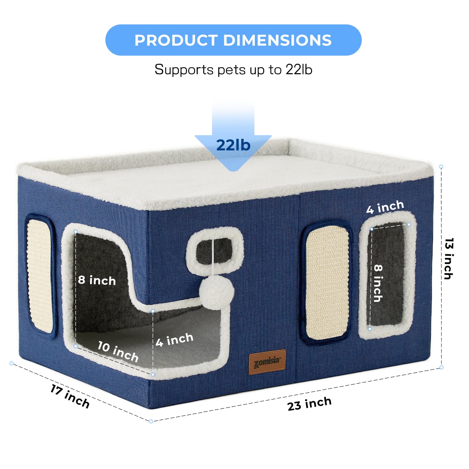 ZOMISIA Extra-Ancha, plataforma superior amplia: permite estirar y relajarse.