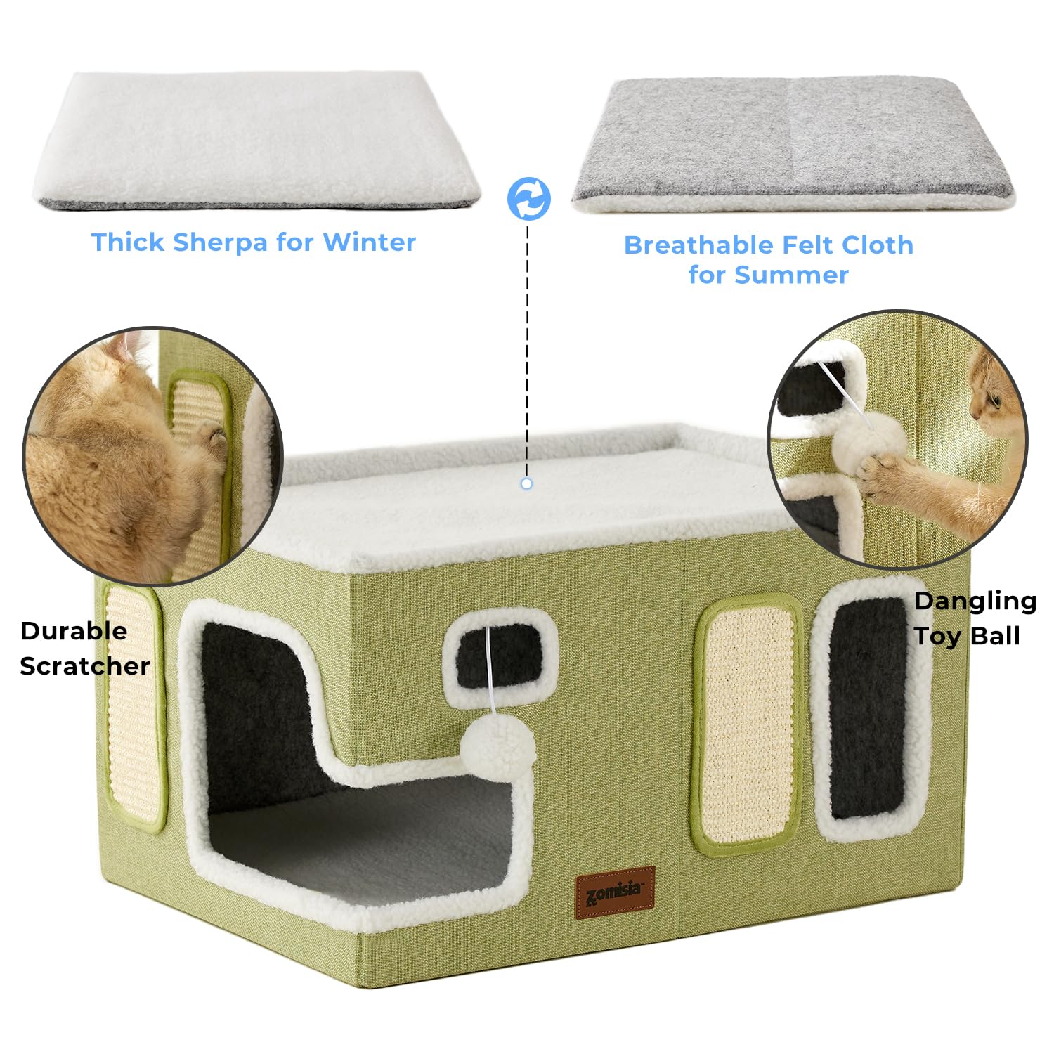 ZOMISIA Extra-Ancha, rascador de sisal: cuida uñas y protege muebles.