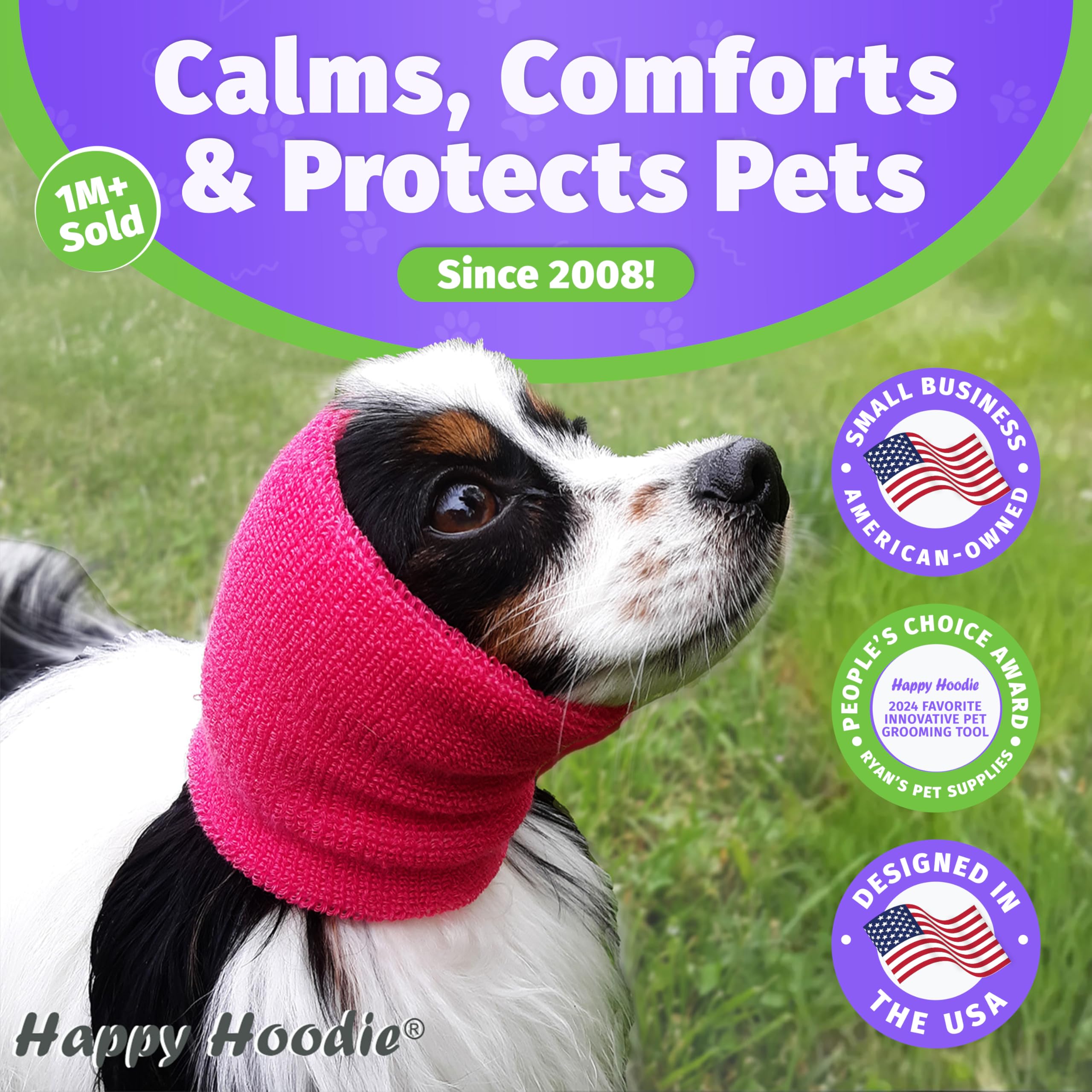 ZONI PETS Happy Hoodie en uso durante arreglo de grooming para perros y gatos