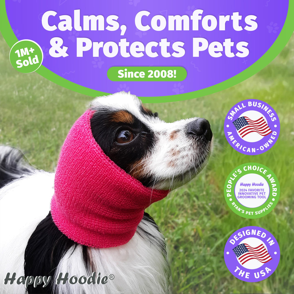 ZONI PETS Happy Hoodie protección de ruidos para oídos del perro durante tormentas.