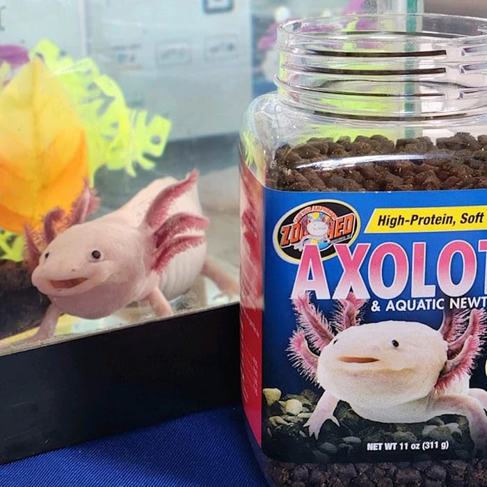 Zoo Med axolotl, croqueta 4 mm, sin soja.