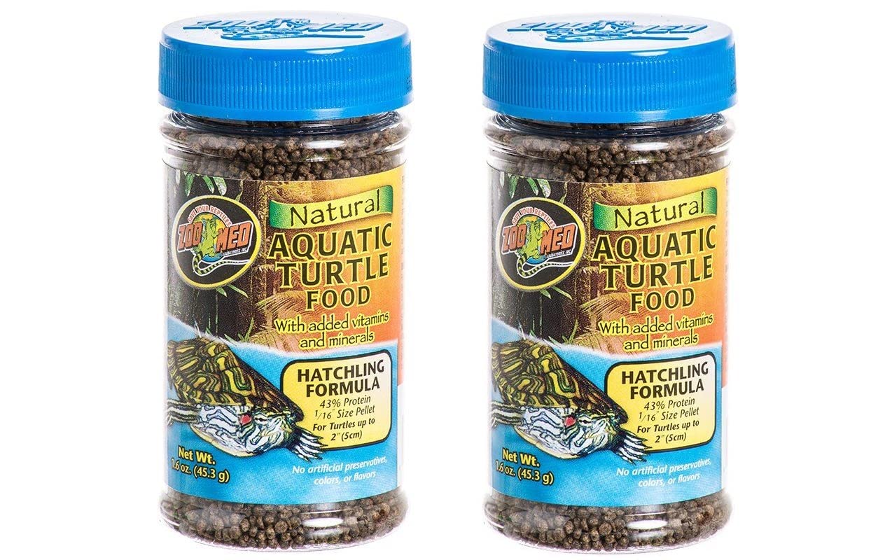 Zoo Med alimento para tortugas acuáticas crías, pellets flotantes para alimentación diaria.