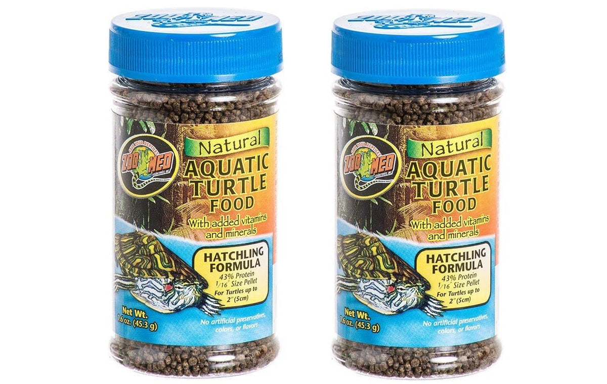 Zoo Med alimento para tortugas acuáticas crías, pellets flotantes para alimentación diaria.
