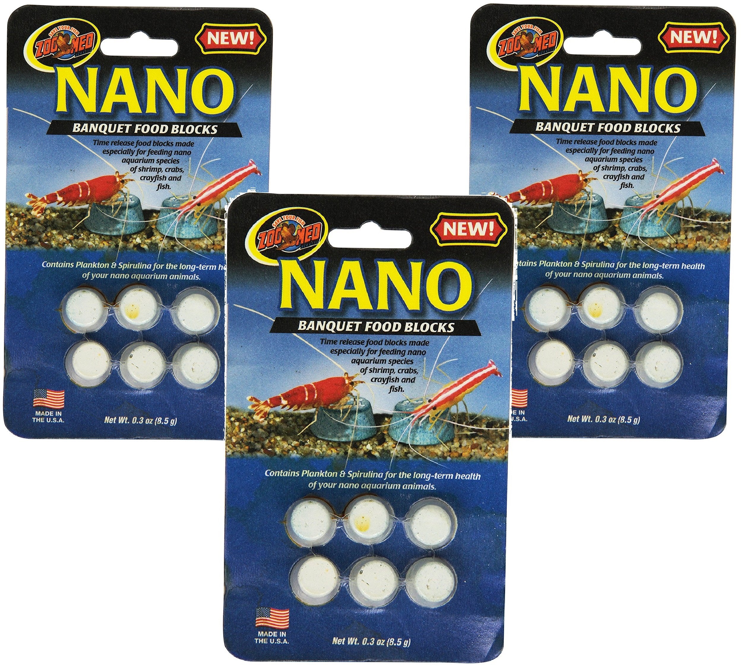 Zoo Med bloque de alimento nano con liberación gradual para crustáceos y peces.