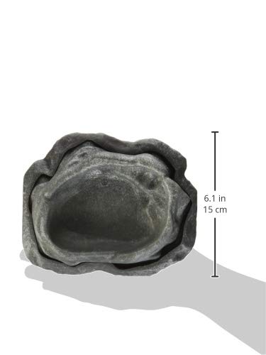 Zoo Med Conjunto Reptil Rocoso Apilable: diseño apilable para almacenamiento sencillo