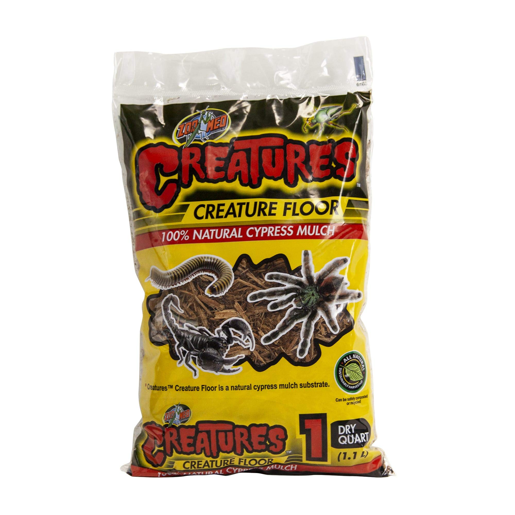 Zoo Med Creatures Floor: sustrato de ciprés que retiene humedad para terrarios
