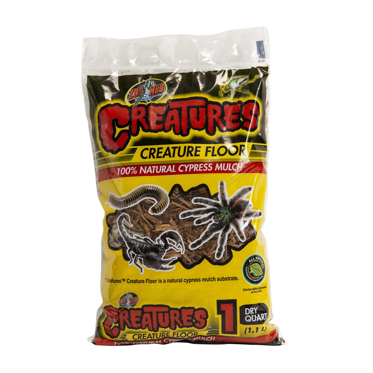 Zoo Med Creatures Floor: sustrato de ciprés que retiene humedad para terrarios
