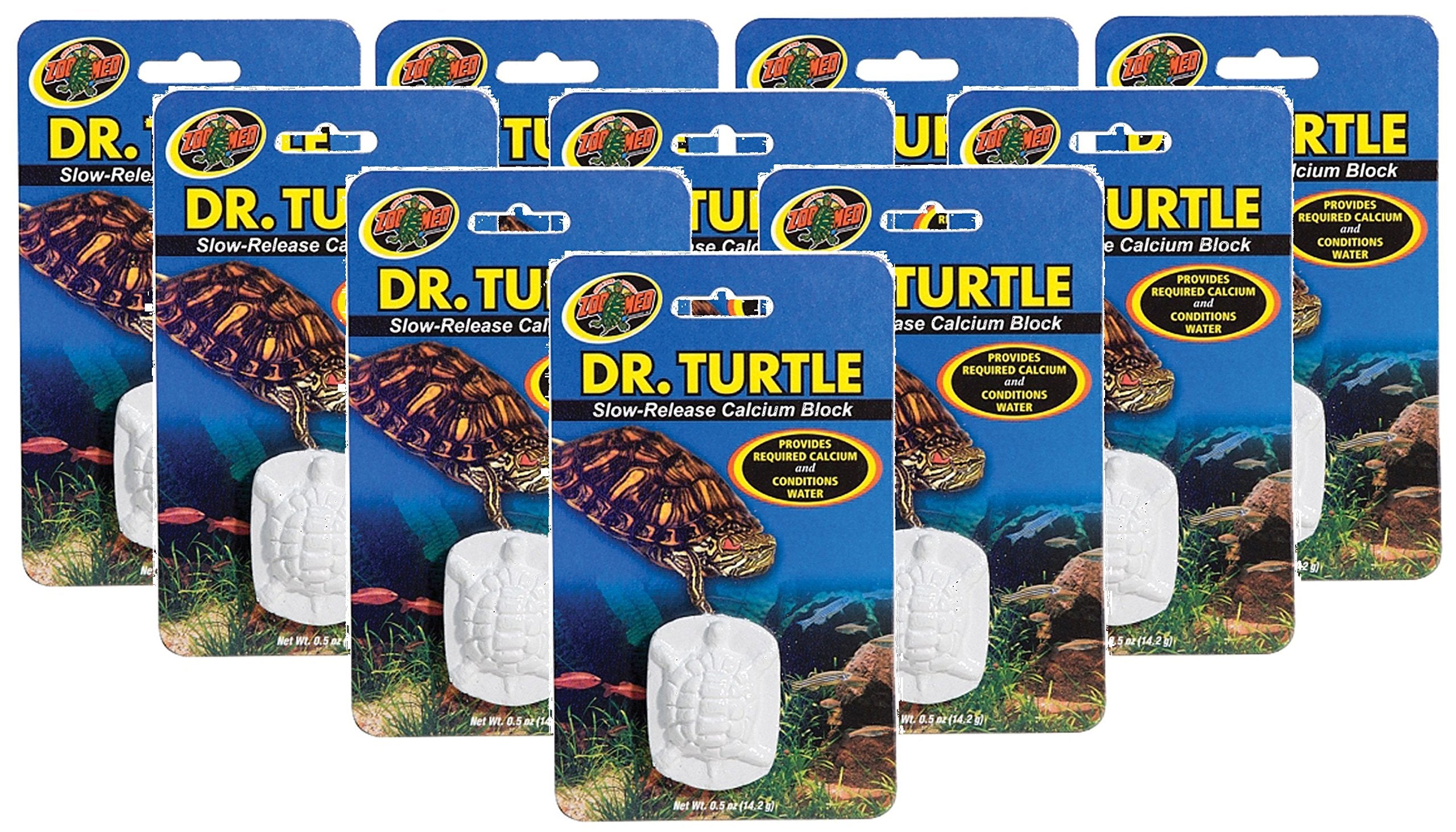Zoo Med Dr.Turtle bloque de calcio de liberación lenta para tortugas, aporte sostenido de calcio