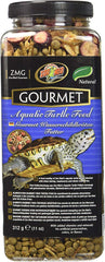 Zoo Med Gourmet Alimento para Tortugas Acuáticas, envase de 11 oz para la dieta diaria.