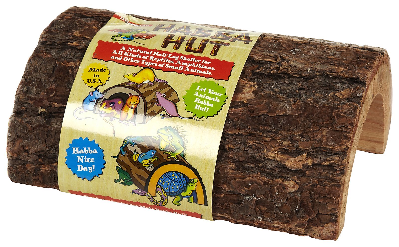 Zoo Med Habba Hut privacidad para terrario, favorece la tranquilidad de los habitantes.