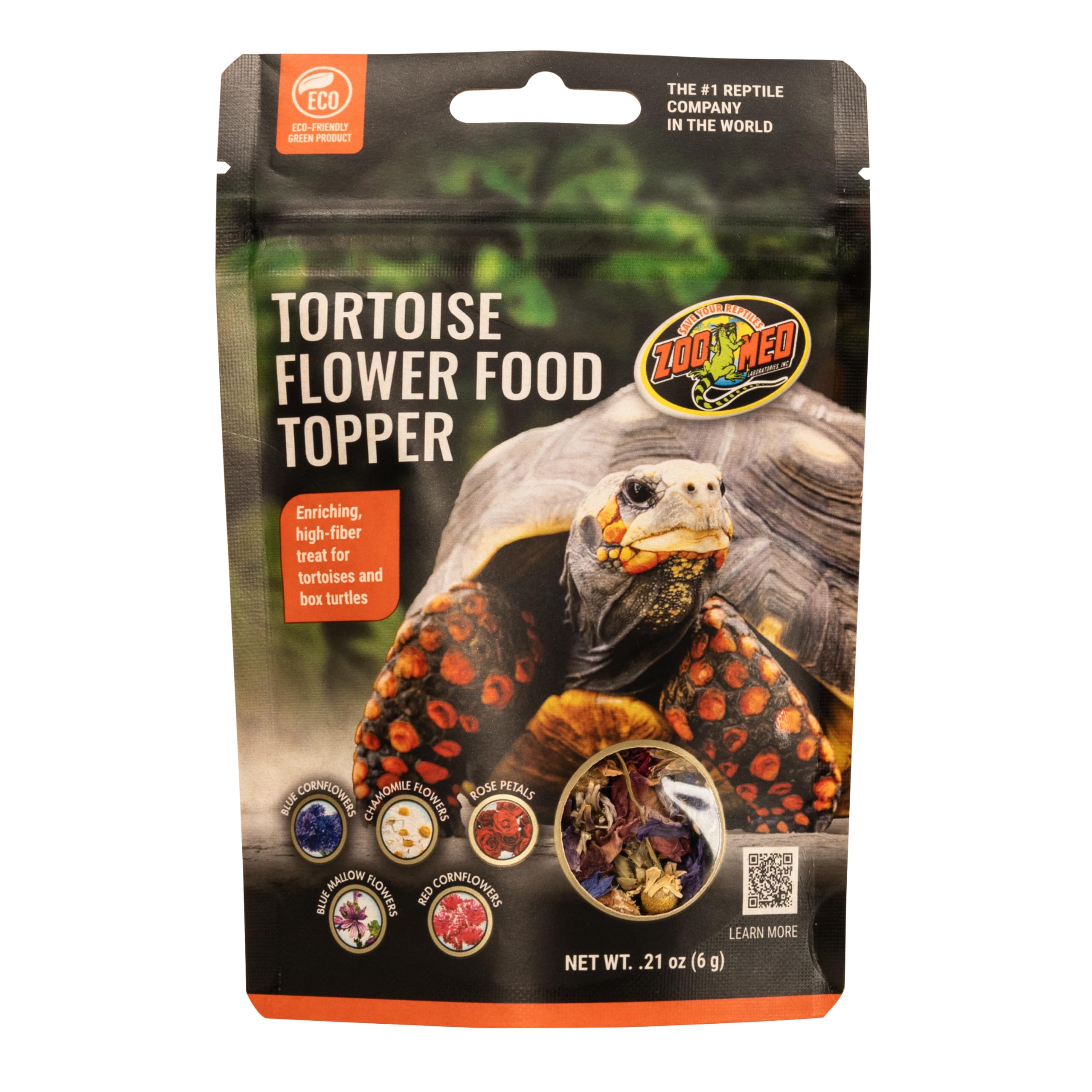 Zoo Med tortuga flor-topper: complemento de fibra para la dieta de tortugas.