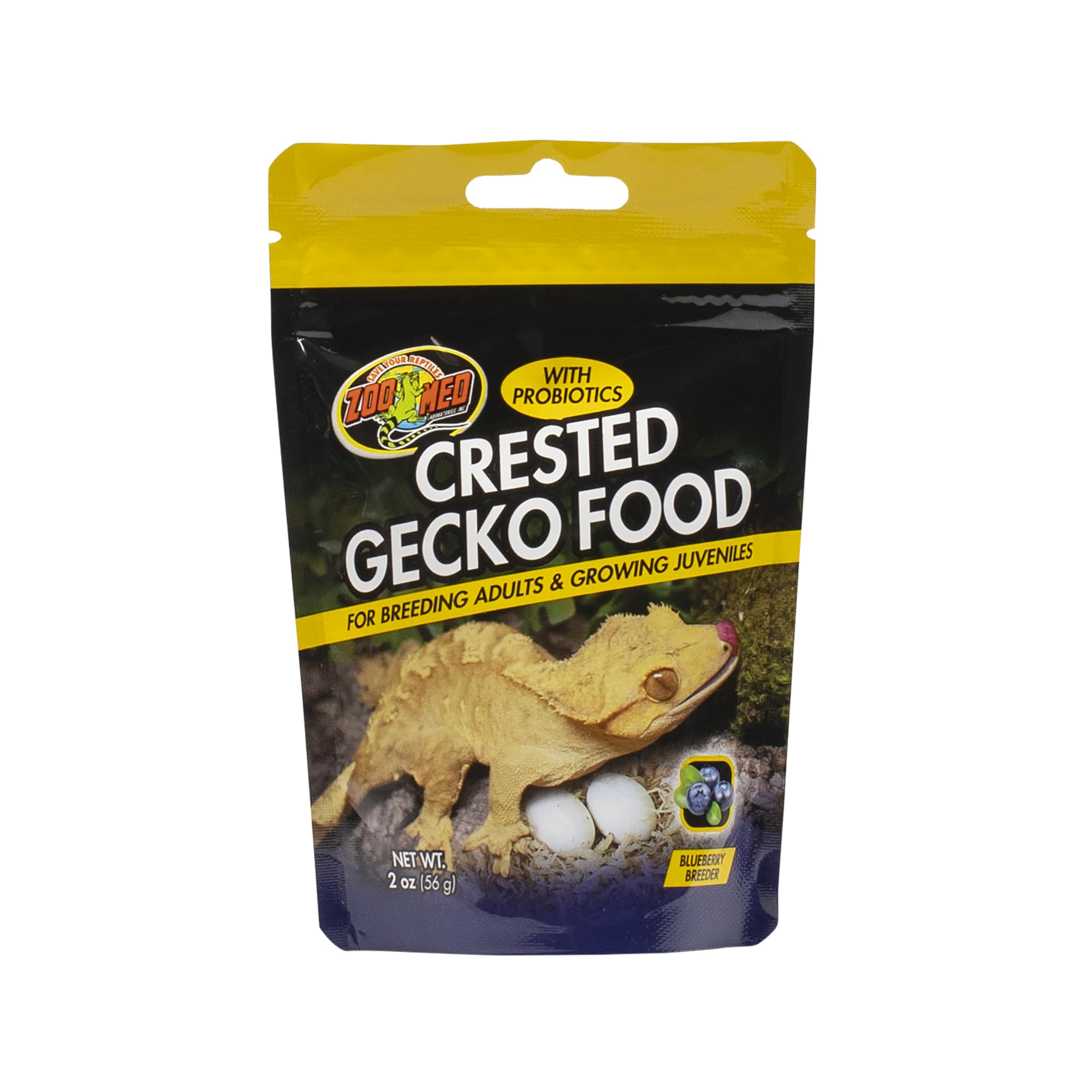 Zoo Med Comida Gecko Crestado arándano: sabor estimulante y nutrición balanceada.