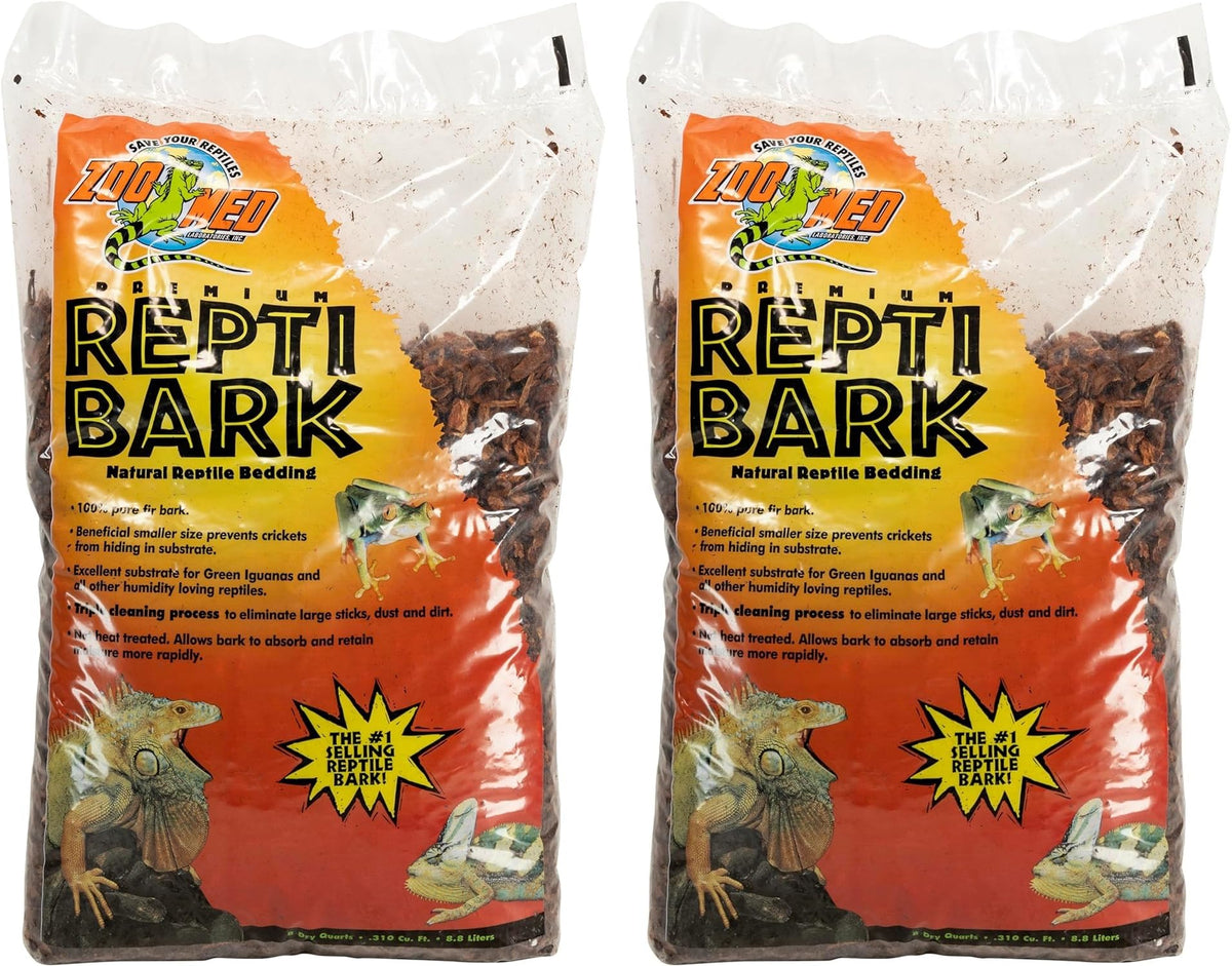 Zoo Med corteza de abeto para terrario; sustrato natural, absorbente.