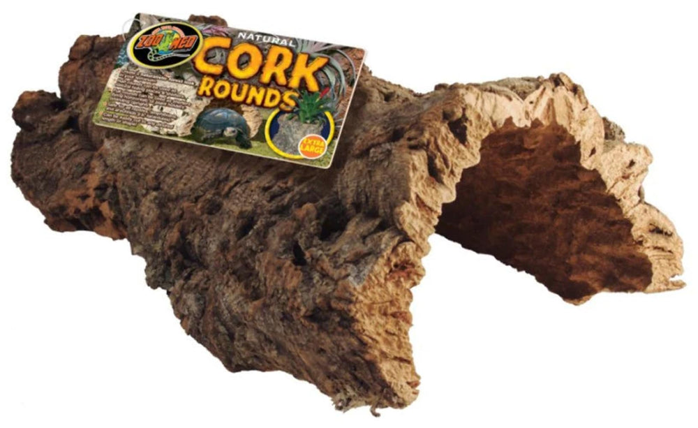 Zoo Med Corteza de Corcho Natural Redonda Extra Grande, refugio natural para reptiles.