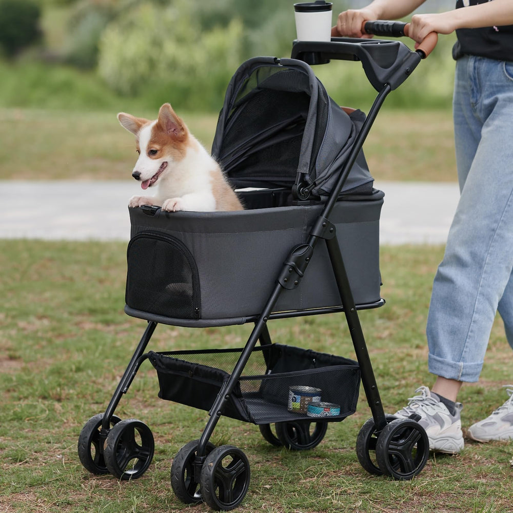 Zoosky almacenamiento práctico bajo el carrito para accesorios y comida