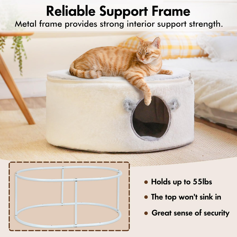 Zoratoo Cama Gato Estructura Resistente: mantiene forma bajo peso de mascotas