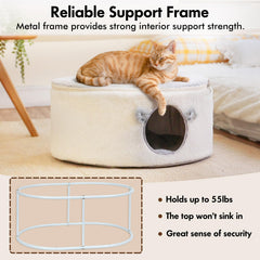 Zoratoo Cama Gato Estructura Resistente: mantiene forma bajo peso de mascotas