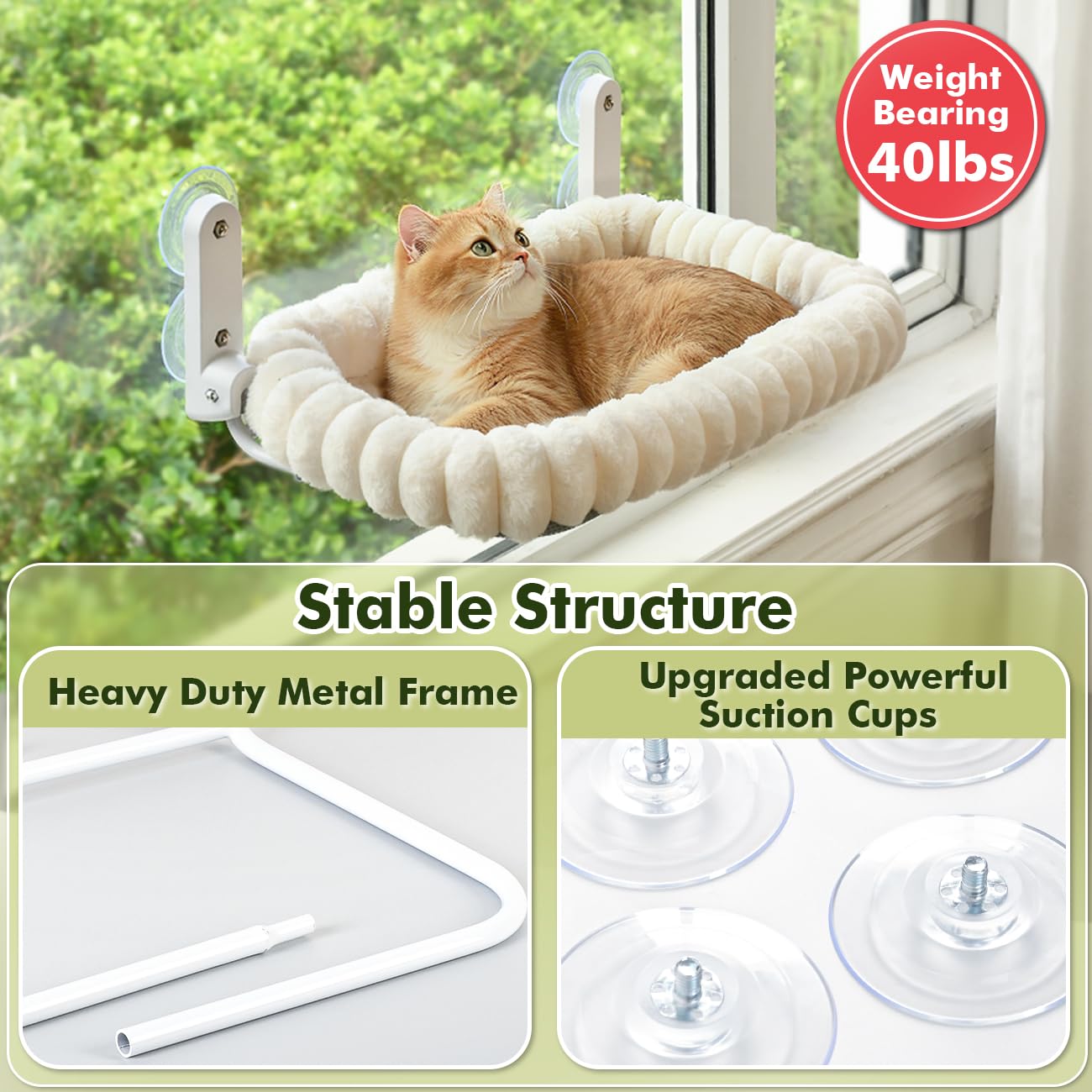 Zoratoo hamaca-ventana-gato-diseno-plegable ahorra espacio en casa