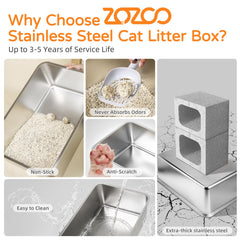 ZOZOO tamaño extra grande ofrece espacio amplio para gatos grandes.